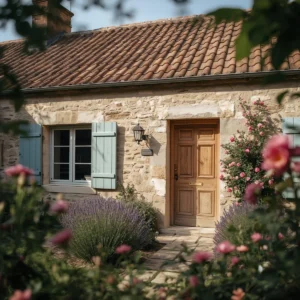 French cottage, calm and welcoming mood